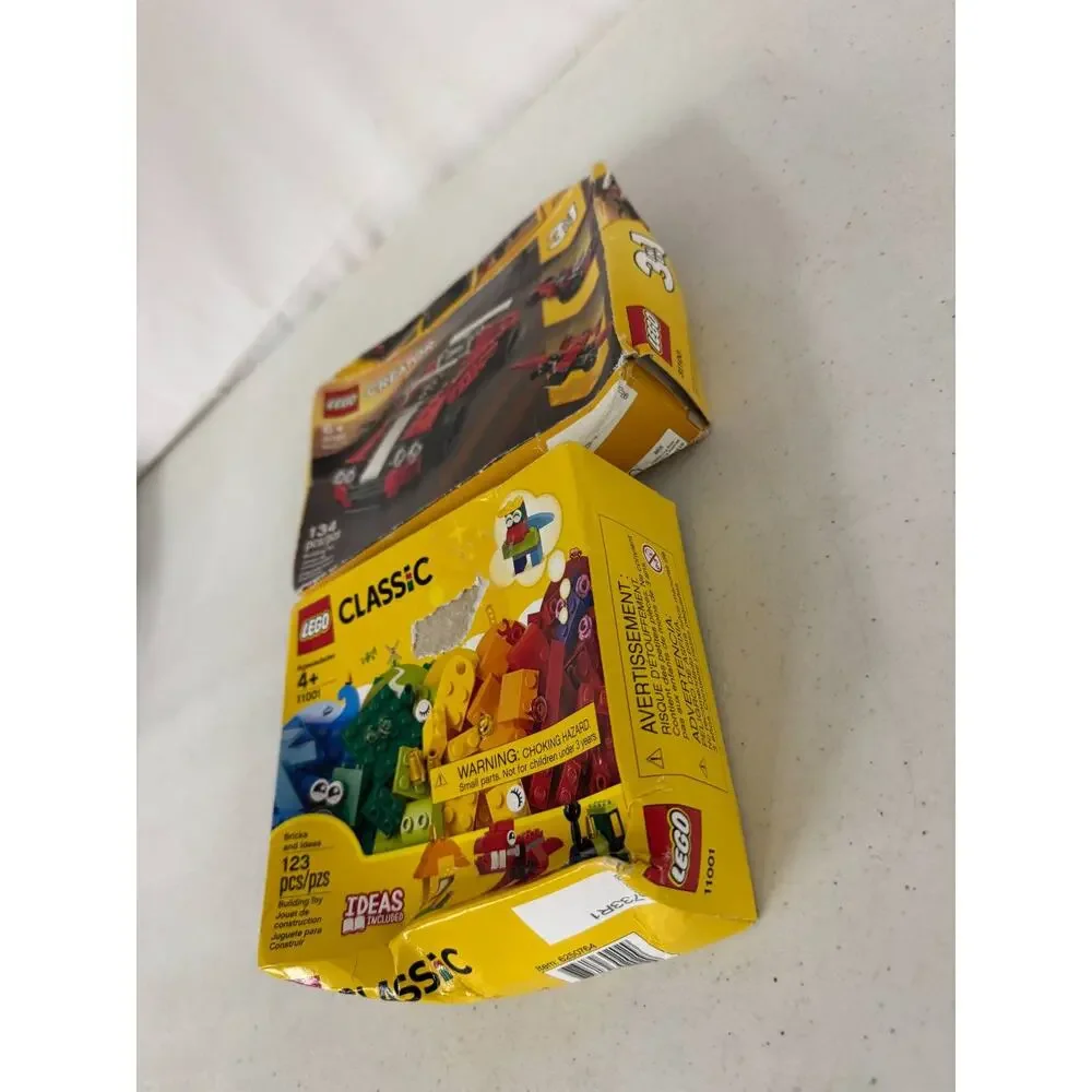 LEGO Creator 31100 Sports Car Classic 11001 Building Sets Lot Box Wear